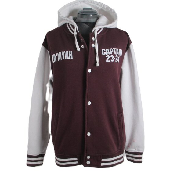 CHEER TEAM LETTERMAN HOODIE JACKET - Picture 1 of 14
